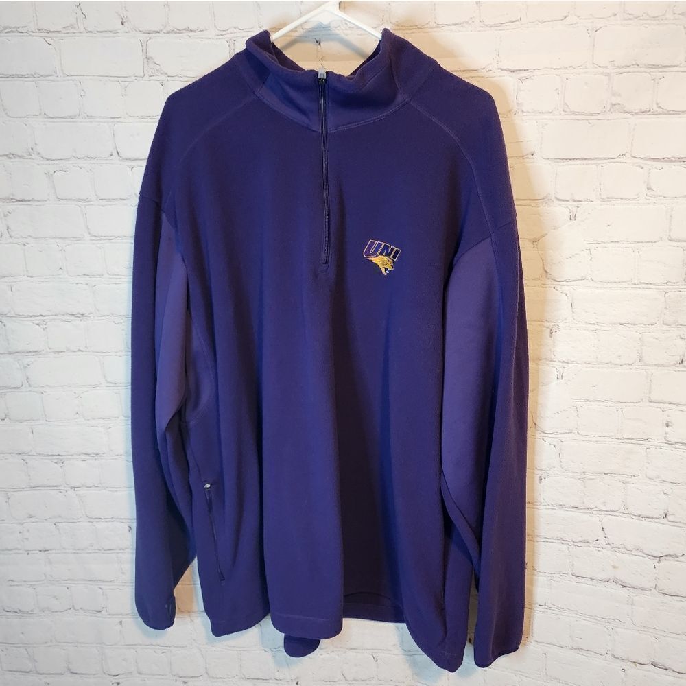 Mems Antigua "University of Northern Iowa" zip-up fleece sweater, size XXL